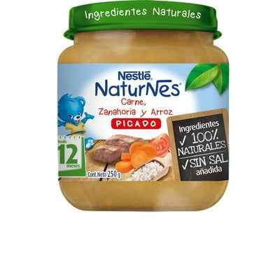 Picado Carne Zanahoria Arroz 250 G Nestlé Naturnes