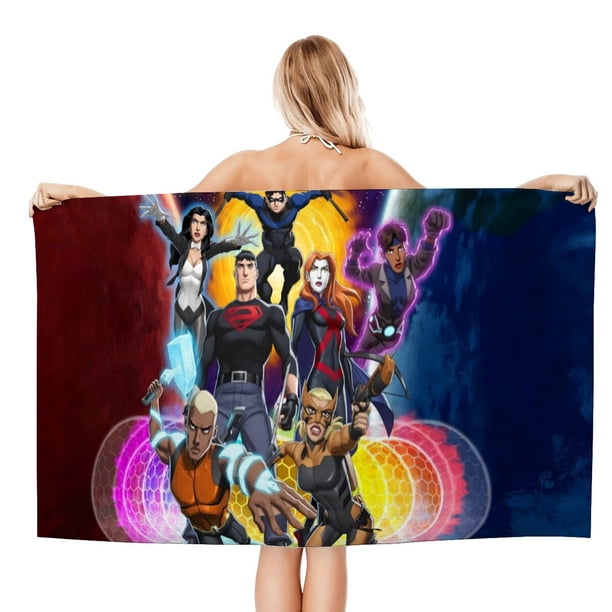 Justicia Joven Toalla de playa de secado rápido con diseño temático, regalo para mujeres y niñas, ideal para cumpleaños, fans, amantes de la música, uso en la playa o al aire libre, 78 × 150 cm