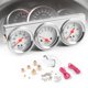 thumbnail image 1 of Kit de Medidores Dyno Racing 52 mm Triple Cara Blanca Cromada, 1 of 8