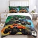 thumbnail image 1 of Cartoon Monster Truck Bedding Sets All Season Duvet Cover Comforter Quilt Cover and Pillowcases Double, 1 of 5