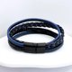 thumbnail image 5 of Pulsera Hombre Ecocuero, 5 Tiras, Cierre Magnetico, Regalo Azul Oscuro 8 Cm 22 Cm, 5 of 5