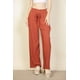 thumbnail image 1 of Pantalones Anchos de Crepé Elástico Plisado con Lazo en la Parte Delantera, 1 of 2