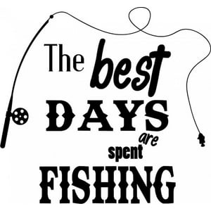 Rienda Libre Graphics - Decomural The Best Days Fishing Ws-41384