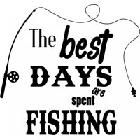 Rienda Libre Graphics - Decomural The Best Days Fishing Ws-41384