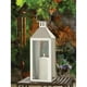 thumbnail image 5 of Farol con forma de vela tradicional Zingz & Thingz, blanco, 38 cm de alto, 5 of 5