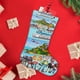thumbnail image 4 of Los Casos de Criaturas Tema: Calcetines de Navidad, fino lino blanco para colgar en escaleras y chimenea, decoración navideña para el hogar, regalo de Navidad. 45cm × 32cm, 4 of 5