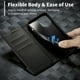 thumbnail image 2 of Premium Carbon Fiber Faux Leather Flip Wallet Anti-Shatter Flip Card Phone Case For IPhone 15 Plus 14/13/12/11 Pro Max XS Max XR 12/13 Mini 7/8 Plus SE Shockproof Protect Cover, 2 of 3