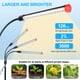 thumbnail image 4 of Grow Light Orchbloom de 3 cabezales con soporte, 27 W, temporizador de 5 modos, 24 a 64 cm, 4 of 8