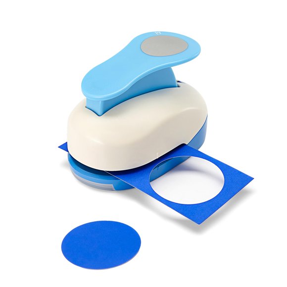 Perforadora de Círculos Wsyhomie 38 mm con Palanca Azul para Manualidades