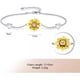 thumbnail image 2 of Pulsera Girasol Plata 925 Corazón Mujer Joya Regalo, 2 of 3
