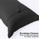 thumbnail image 5 of FUNDAS DE ALMOHADA DE OXFORD DE MICROFIBRA SUAVE REGALWOVEN 1800, 2 PIEZAS, ESTÁNDAR NEGRO, 5 of 7
