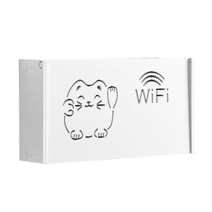 Magideal - Soporte Para Cables, Diseño Hueco, Gestión De Cables , Estante Grande, Caja De Almacenamiento Para Escritorio De Oficina, Clasificación, Sala D Patrón De Gato