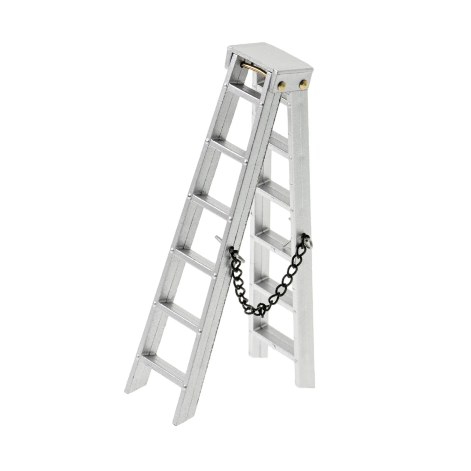 Magideal - Mini Escalera Diy 1/10, Modelo Rc, Accesorios Para Coche, Escalera Pequeña Realista, Decoración De Escaleras, Piezas Para Coche Rc Crawler, Miniescale 10 Centímetros