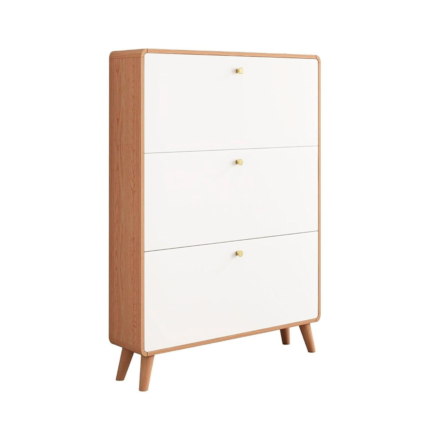 Global Latin Group - Mueble Zapatero Compacto Y Elegante Ideal Para Espacios Reducidos Blanco