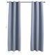 thumbnail image 5 of Cortina opaca de tela gris vidaXL 37 × 95 cm (2 piezas), 5 of 9