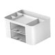 thumbnail image 2 of Caja organizadora de almacenamiento de lápices con cajones, marcador de sujeción, bolígrafos, controles remotos, teléfono inteligente y otros pequeños Blanco, 2 of 5