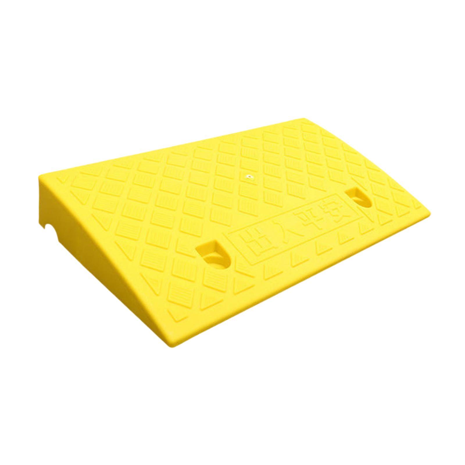 Ioensy - Rampa De Acera Rampa De Acera De Entrada Portátil Para Cortadoras De Motocicletas, Carretillas De Mano, H 8 Cm, Amarillo