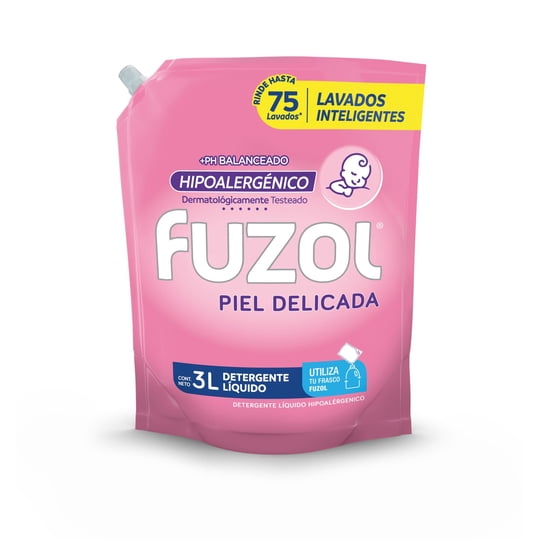 Detergete Líquido Piel Delicada Doypack 3 L Fuzol