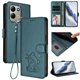 thumbnail image 2 of Xiaomi Redmi 17 4G/5G Funda Billetera con Estampado de Gato, Verde Oscuro, 2 of 6