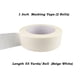 thumbnail image 3 of Cinta adhesiva Zellykool, color beige y blanco, 2 rollos, 2,5 cm x 50 m, 3 of 3