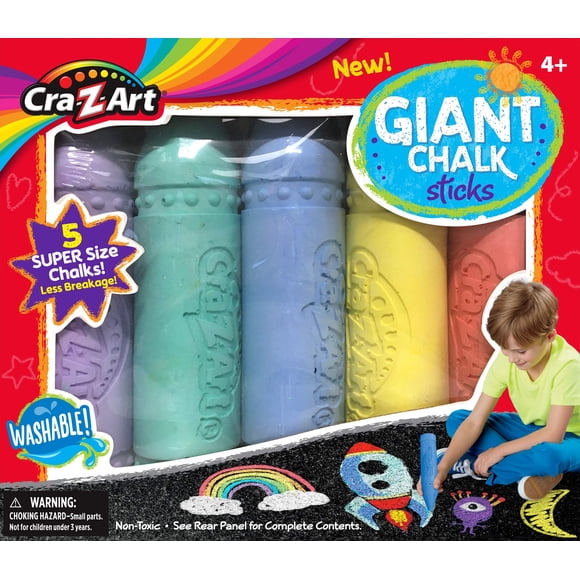 Varillas de tiza Cra-Z-Art Giant, 5 unidades