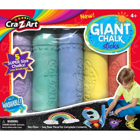 Varillas De Tiza Cra-Z-Art Giant, 5 Unidades