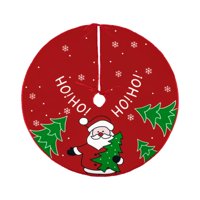 Bothyi - Falda De Árbol De Navidad, Tapete De Árbol De Navidad Impreso Para Fiesta, Interior, Exterior, Año Nuevo, Papá Noel, 60Cm