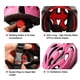 thumbnail image 4 of Set de casco y rodilleras para niños, ajustable, rosa, 4 of 6