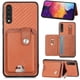 thumbnail image 1 of Funda Billetera Tejida para Samsung Galaxy A30s con Soporte y Tarjetero Marrón, 1 of 4