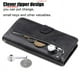 thumbnail image 4 of Funda con Cremallera para Xiaomi Redmi NOTE 10S, Carcasa Cartera de Cuero PU con Soporte y Tarjetero, 4 of 6