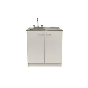 Agm - Kit Lavaplatos 80Cm Blanco Lado Derecho