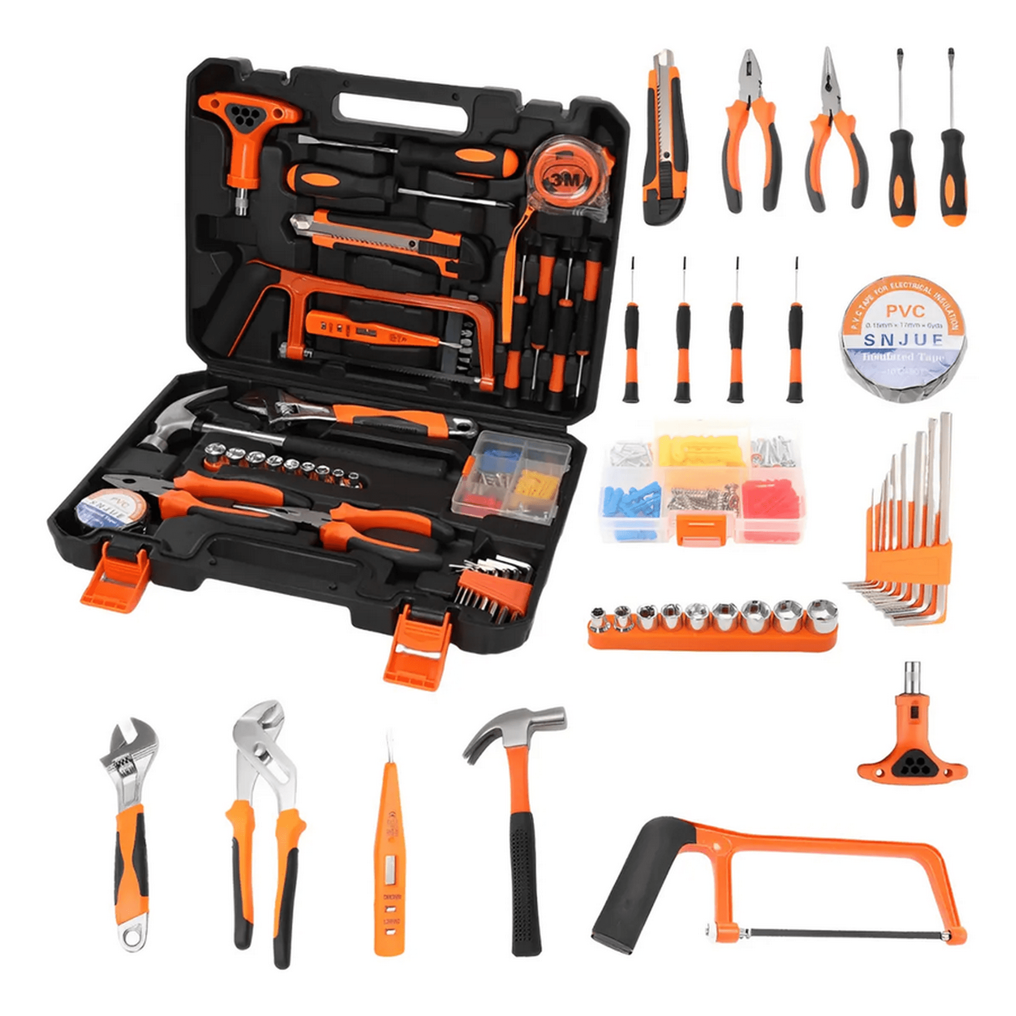 Genérico - Set 82 Piezas Herramientas Manuales En Maletín Portátil