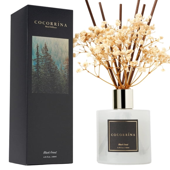 Set difusor Reed Cocorrína Black Forest de 200 ml con varillas