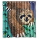 thumbnail image 1 of Cortina de ducha de elfo perezoso con ganchos, tamaño 66 x 72 pulgadas, 1 of 3