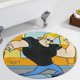 thumbnail image 5 of Johnny Bravo Alfombra Redonda de Felpa Coral, Antideslizante, No Desprende Pelusas, Lavable y Duradera para Salón, Dormitorio y Habitación de Niños 60cm, 5 of 6