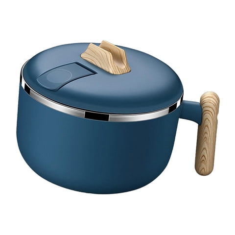 Bothyi - Cuenco De Ramen Cuenco De Servir Vajilla De Cocina Ensaladera Cuenco De Ramen Para Senderismo Azul