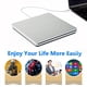 thumbnail image 3 of Unidad externa de CD DVD Ploveyy USB-C Superdrive para Mac Silver, 3 of 5