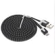 thumbnail image 2 of Cable De Datos Estilo Tejido Negro Micro Usb A Usb, 2 of 2