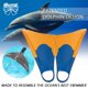 thumbnail image 4 of Aletas Churchill Makapuu Azul/Amarillo Talla ML para Adultos, 4 of 9