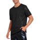 thumbnail image 4 of INSPIRE CHIC Camiseta Brillante de Lentejuelas Metálicas de Manga Corta para Fiesta Rave de Club para Hombre S Negro, 4 of 5