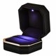 thumbnail image 1 of Caja de Anillos AVESON Cuadrada de Terciopelo con Luz LED Negra, 1 of 5