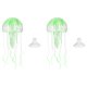 thumbnail image 1 of Decoración de Acuario Uxcell Medusa, Decoraciones para Peceras Medusa Falsa Brillante de Silicona, (Verde, L, 2 Piezas), Destinado para Decoración de Tanque, 1 of 7