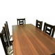 thumbnail image 3 of Juego de Comedor New Barcelona Chocolate 8 Sillas Mesa Rectangular, 3 of 8