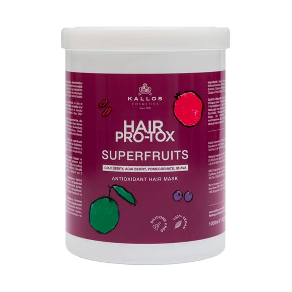 Mascara Capilar Kallos Pro Tox Superfruits 1000ml