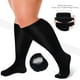 thumbnail image 2 of 5 pares de calcetines de compresión de talla grande para mujeres y hombres, pantorrilla ancha, soporte extra hasta la rodilla para la circulación - Estilo 1, 2 of 6