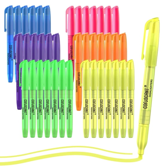 Pack de 36 resaltadores Coruscant colores surtidos