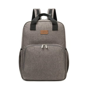Bebesit - Mochila Maternal 3En1 Pañalera Cuna Y Mudador Gris