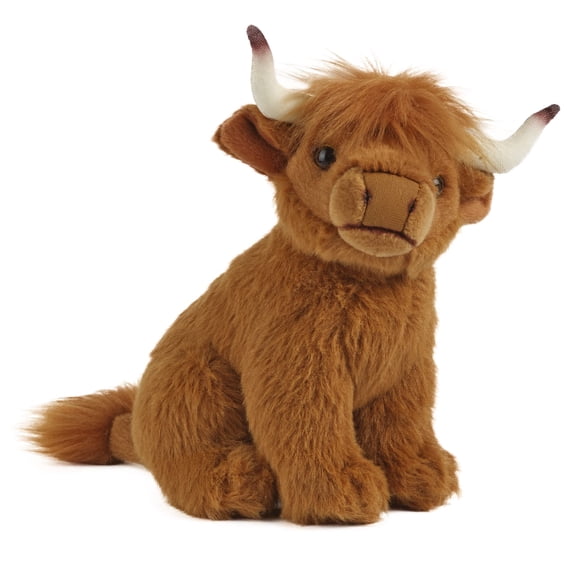 Animal de peluche Living Nature, vaca pequeña de las tierras altas, 15 cm