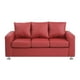 thumbnail image 1 of Sofa Kendy 3c Pu 12 Rojo, 1 of 6