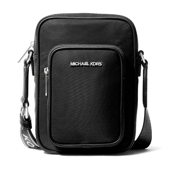 Cartera Michael Kors Crossbody Pequeña Khai Nylon North South Negro